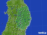岩手県のアメダス実況(降水量)(2024年07月10日)
