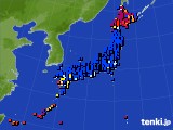 2024年07月10日のアメダス(日照時間)