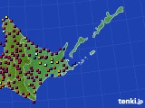 2024年07月10日の道東のアメダス(日照時間)