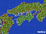 2024年07月10日の四国地方のアメダス(気温)