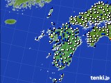 2024年07月10日の九州地方のアメダス(風向・風速)