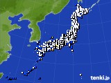 2024年07月10日のアメダス(風向・風速)