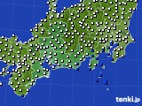 東海地方のアメダス実況(風向・風速)(2024年07月11日)