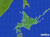 北海道地方のアメダス実況(降水量)(2024年07月12日)