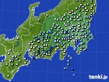 関東・甲信地方のアメダス実況(降水量)(2024年07月12日)