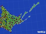 道東のアメダス実況(日照時間)(2024年07月12日)
