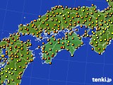 2024年07月12日の四国地方のアメダス(気温)