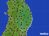 岩手県のアメダス実況(日照時間)(2024年07月13日)