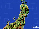 東北地方のアメダス実況(気温)(2024年07月13日)