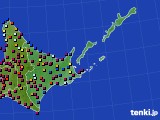 2024年07月14日の道東のアメダス(日照時間)