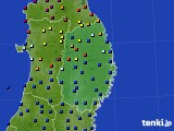 岩手県のアメダス実況(日照時間)(2024年07月14日)