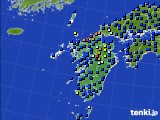 2024年07月15日の九州地方のアメダス(日照時間)