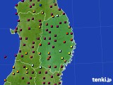 岩手県のアメダス実況(日照時間)(2024年07月15日)