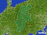長野県のアメダス実況(気温)(2024年07月15日)