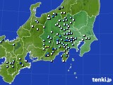 関東・甲信地方のアメダス実況(降水量)(2024年07月16日)