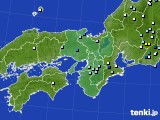 近畿地方のアメダス実況(降水量)(2024年07月16日)