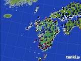 2024年07月16日の九州地方のアメダス(日照時間)