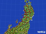 東北地方のアメダス実況(気温)(2024年07月16日)