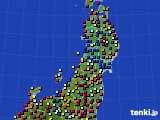 2024年07月18日の東北地方のアメダス(日照時間)