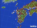 九州地方のアメダス実況(気温)(2024年07月18日)