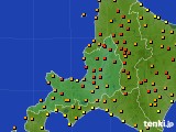 2024年07月18日の道央のアメダス(気温)