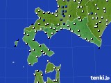 2024年07月18日の道南のアメダス(風向・風速)