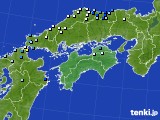 四国地方のアメダス実況(降水量)(2024年07月19日)