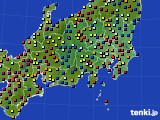 関東・甲信地方のアメダス実況(日照時間)(2024年07月19日)
