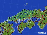 2024年07月19日の中国地方のアメダス(日照時間)