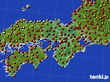 近畿地方のアメダス実況(気温)(2024年07月19日)