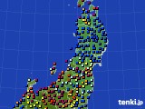 2024年07月20日の東北地方のアメダス(日照時間)