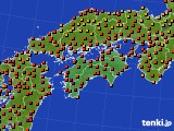 2024年07月20日の四国地方のアメダス(気温)
