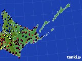 2024年07月21日の道東のアメダス(日照時間)