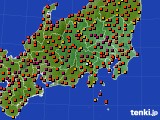 2024年07月21日の関東・甲信地方のアメダス(気温)