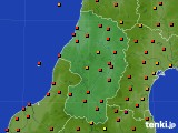 山形県のアメダス実況(気温)(2024年07月21日)