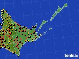道東のアメダス実況(気温)(2024年07月22日)