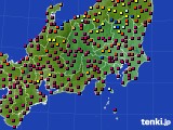 関東・甲信地方のアメダス実況(日照時間)(2024年07月23日)