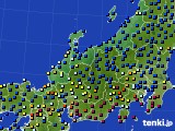北陸地方のアメダス実況(日照時間)(2024年07月24日)