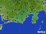 静岡県のアメダス実況(日照時間)(2024年07月24日)