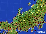 北陸地方のアメダス実況(気温)(2024年07月24日)