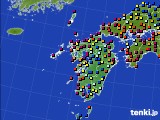 2024年07月25日の九州地方のアメダス(日照時間)