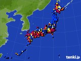 2024年07月25日のアメダス(日照時間)