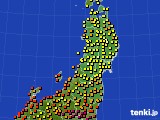 東北地方のアメダス実況(気温)(2024年07月25日)