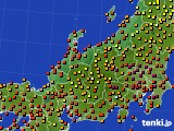 北陸地方のアメダス実況(気温)(2024年07月25日)