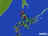 北海道地方のアメダス実況(日照時間)(2024年07月26日)