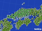 中国地方のアメダス実況(風向・風速)(2024年07月26日)