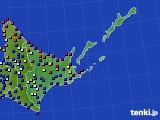 道東のアメダス実況(日照時間)(2024年07月27日)