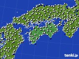 四国地方のアメダス実況(風向・風速)(2024年07月28日)