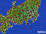2024年07月29日の関東・甲信地方のアメダス(気温)