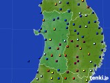 2024年07月31日の秋田県のアメダス(日照時間)